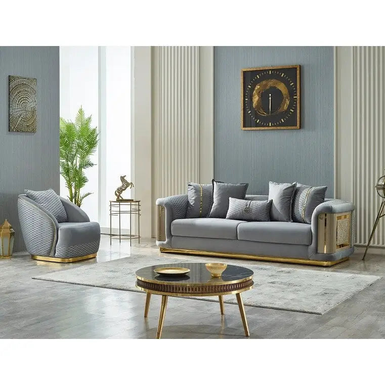Ellie 2-piece Living room Set Pillow Back