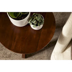 Round Wood Side Table