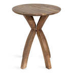 Round Wood Side Table