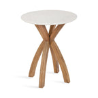 Round Wood Side Table