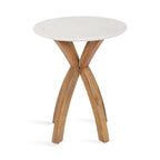 Round Wood Side Table
