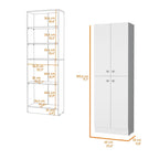 Cameron Pantry Cabinet with 4 doors and 5 hidden shelves - N/A