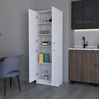 Cameron Pantry Cabinet with 4 doors and 5 hidden shelves - N/A