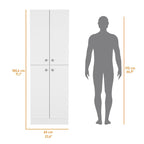 Cameron Pantry Cabinet with 4 doors and 5 hidden shelves - N/A