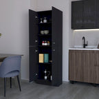 Cameron Pantry Cabinet with 4 doors and 5 hidden shelves - N/A