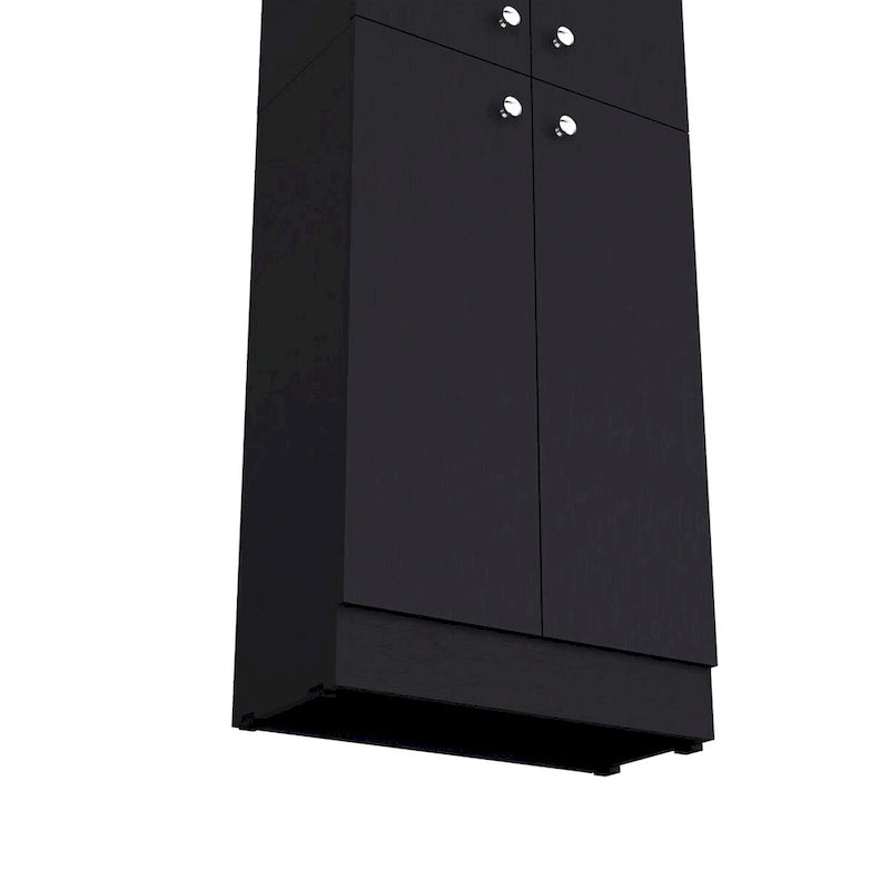 Cameron Pantry Cabinet with 4 doors and 5 hidden shelves - N/A