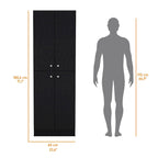 Cameron Pantry Cabinet with 4 doors and 5 hidden shelves - N/A