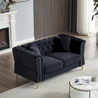 60.2 Chesterfield Velvet Sofa