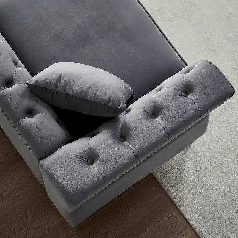 60.2 Chesterfield Velvet Sofa
