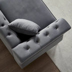 60.2 Chesterfield Velvet Sofa