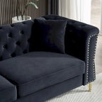 60.2 Chesterfield Velvet Sofa