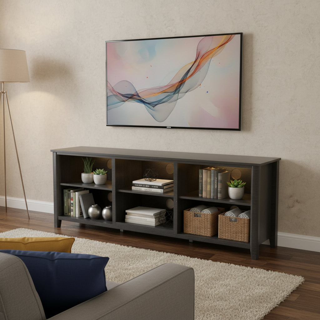 TV Stand Storage Media Console Entertainment Center, without Drawer - N/A