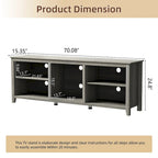 TV Stand Storage Media Console Entertainment Center, without Drawer