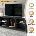 TV Stand Storage Media Console Entertainment Center, without Drawer