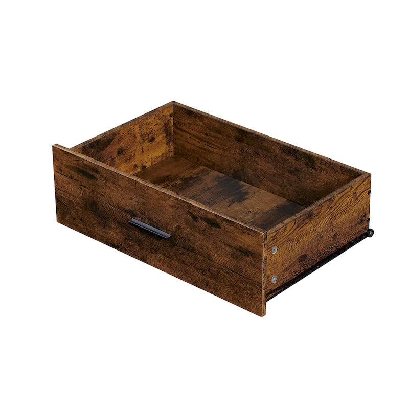 Wood Dresser with 7 Drawers, Wooden Storage Closet for Bedroom, Solid Clothes Cabinet with Sturdy Steel Frame
