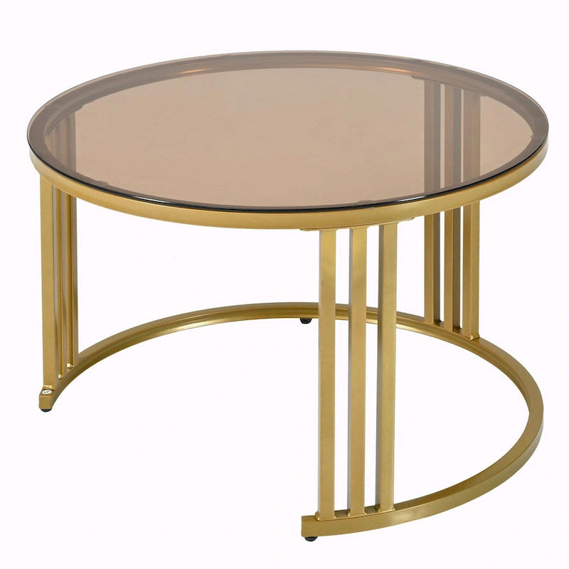 Nesting Coffee Table Set with 2 Drawers