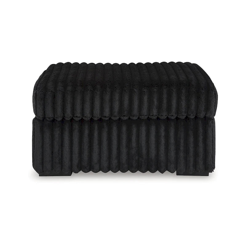 Signature Design by Ashley Midnight-Madness Black Oversized Accent Ottoman