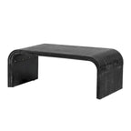Minimalist Coffee Table with Curved Art Deco Design