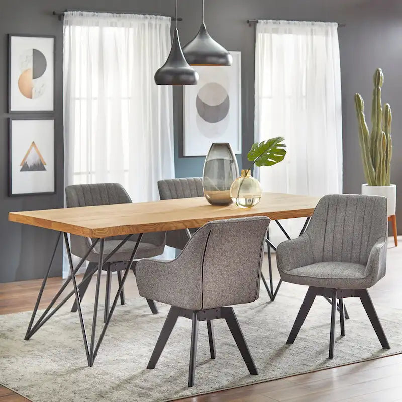 Lifestorey Phyllis Solid Wood Dining Table