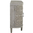 Accent Storage Cabinet Sideboard Wooden Cabinet with Antique Pattern Doors for Hallway, Entryway, Living Room