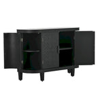 Accent Storage Cabinet Sideboard Wooden Cabinet with Antique Pattern Doors for Hallway, Entryway, Living Room