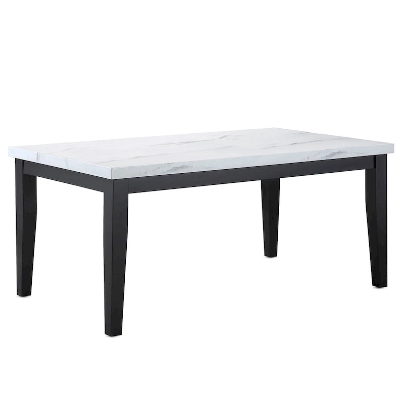 Steve Silver Santeri White and Cherry Dining Set