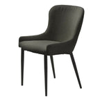 Rye Studio Boucle Dining Chairs with Black Steel Legs, Set of 2