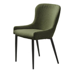 Rye Studio Boucle Dining Chairs with Black Steel Legs, Set of 2