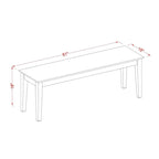 East West Furniture Dining Set Contains a Rectangle Dining Table and Chairs, Linen White (Pieces Options)