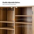 Alexis Contemporary 58Wide Sideboard with Solid Wood Legs by HULALA HOME