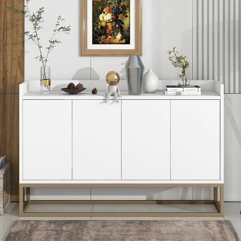 Sideboard Buffet Cabinet with Large Storage Space - 60L x 15.7W x 33.8H