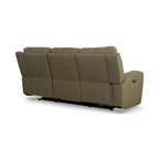 Iris Top Grain Leather Power Reclining Sofa with Power Headrests by Flexsteel