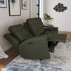 Iris Top Grain Leather Power Reclining Sofa with Power Headrests by Flexsteel