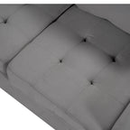112-inch Modern L-shaped Sectional Sofa with Reversible Chaise, Storage Ottoman and Two Cup Holders - 112W x 80D x 33.7H