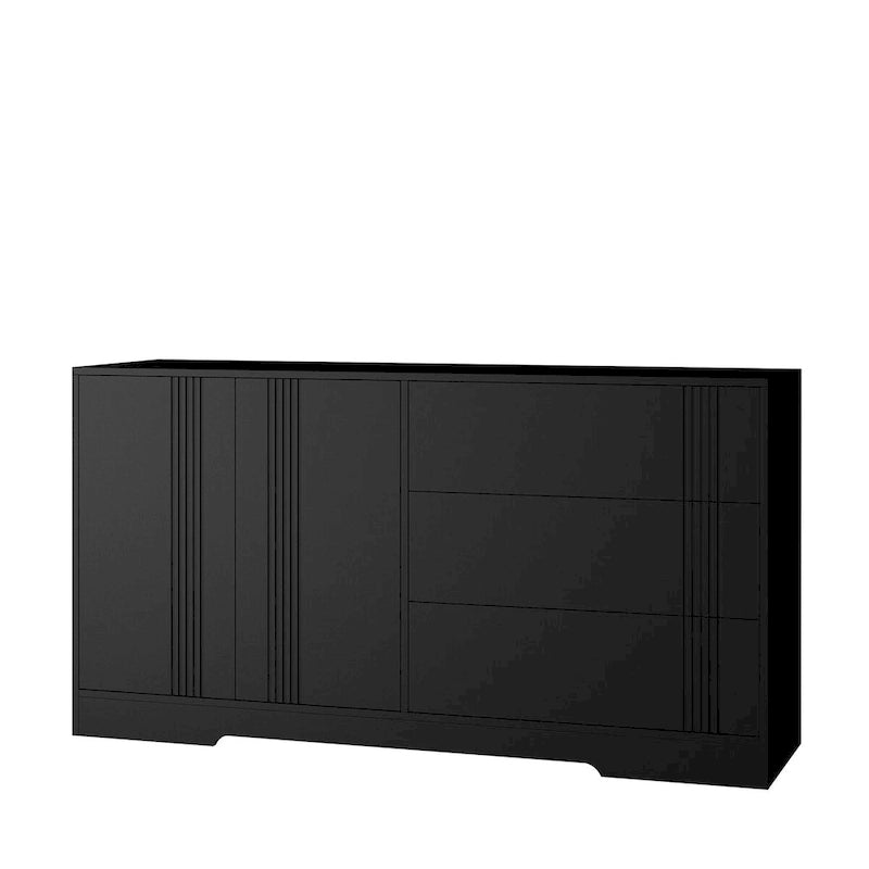 Sideboard Cabinet with Storage,Kitchen Buffet Storage Cabinet with Drawer and Doors, Large Coffee Bar with Adjustable Shelves