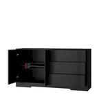 Sideboard Cabinet with Storage,Kitchen Buffet Storage Cabinet with Drawer and Doors, Large Coffee Bar with Adjustable Shelves