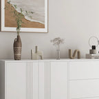 Sideboard Cabinet with Storage,Kitchen Buffet Storage Cabinet with Drawer and Doors, Large Coffee Bar with Adjustable Shelves