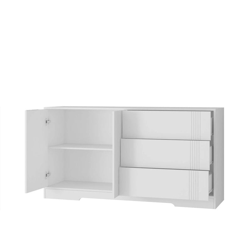 Sideboard Cabinet with Storage,Kitchen Buffet Storage Cabinet with Drawer and Doors, Large Coffee Bar with Adjustable Shelves