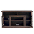 TV stand with electronic fireplace and remote control