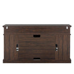 TV stand with electronic fireplace and remote control