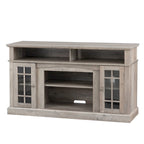 TV stand with electronic fireplace and remote control