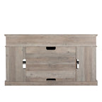 TV stand with electronic fireplace and remote control