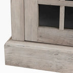 TV stand with electronic fireplace and remote control