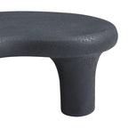 47.24 Fiberglass Cloud Coffee Table Vintage Table with 3 Support Legs, Irregular Center Table, No Need Assembly