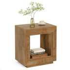 23.62-inch Farmhouse Rectangular End Side Table Nightstand Bedside Table for Living Room
