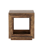23.62-inch Farmhouse Rectangular End Side Table Nightstand Bedside Table for Living Room