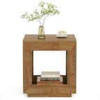 23.62-inch Farmhouse Rectangular End Side Table Nightstand Bedside Table for Living Room