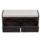 Storage Bench with 2 Drawers and Hidden Storage Space