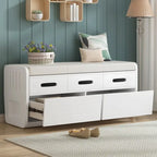 Storage Bench with 2 Drawers and Hidden Storage Space