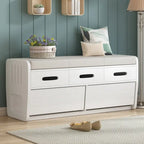 Storage Bench with 2 Drawers and Hidden Storage Space